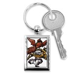 Transparent Background Bird Key Chains (Rectangle)  Front