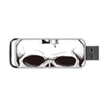 Skull Knife Euclidean Vector Skull Sword Inserted Portable USB Flash (Two Sides) Back