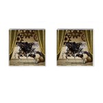 Awesome Steampunk Unicorn With Wings Cufflinks (Square) Front(Pair)