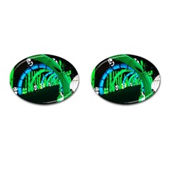 Dragon Lights Panda Cufflinks (oval) by Riverwoman