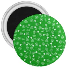 St Patricks Day Pattern 3  Magnets by Valentinaart