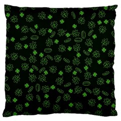 St Patricks Day Pattern Large Cushion Case (one Side) by Valentinaart