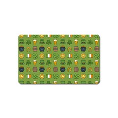 St Patricks Day Pattern Magnet (name Card) by Valentinaart