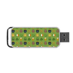 St Patricks Day Pattern Portable Usb Flash (one Side) by Valentinaart