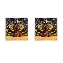 Tree Monster Maestro Landscape Cufflinks (square) by Pakrebo