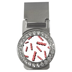 Funny Bacon Slices Pattern Infidel Red Meat Money Clip (cz) by genx
