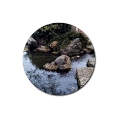 Garden Of The Phoenix Rubber Round Coaster (4 Pack)  by Riverwoman