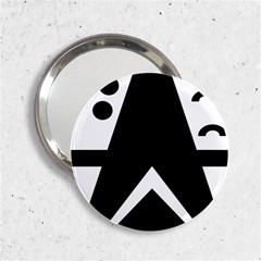Black And White Geometric Design 2 25  Handbag Mirrors by yoursparklingshop