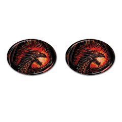 Dragon Cufflinks (oval) by Sudhe
