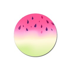 Watermelon Pastel Gradient Pink Watermelon Pastel Gradient Magnet 3  (round) by genx