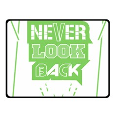Never Look Back Fleece Blanket (small) by Melcu