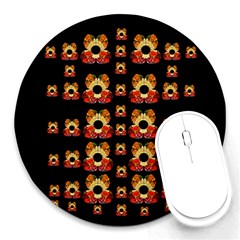 Sweets And  Candy As Decorative Round Mousepads by pepitasart