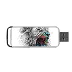 Lion King Head Portable USB Flash (Two Sides) Front