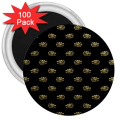 Dragon Head Motif Pattern Design 3  Magnets (100 Pack) by dflcprintsclothing