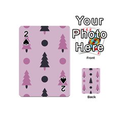 Christmas Tree Fir Den Playing Cards Double Sided (mini) by HermanTelo