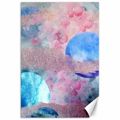 Abstract Clouds And Moon Canvas 20  X 30  by charliecreates