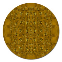 Freedom And Spectacular Butterflies Magnet 5  (round) by pepitasart