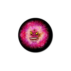 Monster Pink Eyes Aggressive Fangs Golf Ball Marker (10 Pack) by HermanTelo