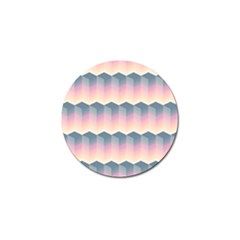 Seamless Pattern Background Block Pink Golf Ball Marker (10 Pack) by HermanTelo