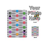 Seamless Pattern Background Abstract Circle Playing Cards Double Sided (Mini) Front - Spade10