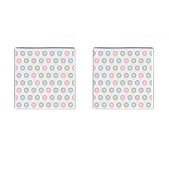 Seamless Pattern Pastels Background Pink Cufflinks (square) by HermanTelo