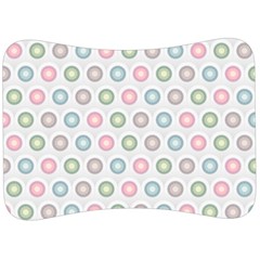 Seamless Pattern Pastels Background Pink Velour Seat Head Rest Cushion by HermanTelo