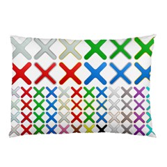 Cancel Button Metallic Metal Set Pillow Case by HermanTelo
