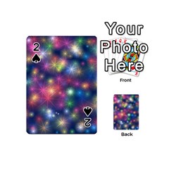Abstract Background Graphic Space Playing Cards Double Sided (mini) by HermanTelo