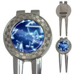 Music Sound Musical Love Melody 3-in-1 Golf Divots by HermanTelo