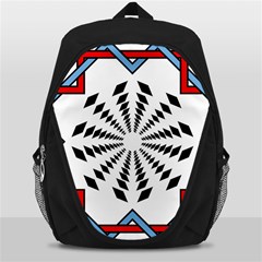 Star Illusion Mandala Backpack Bag by HermanTelo