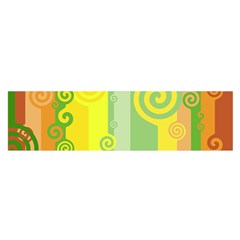 Ring Kringel Background Abstract Yellow Satin Scarf (oblong) by HermanTelo