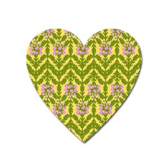 Texture Nature Erica Heart Magnet by HermanTelo