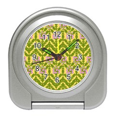 Texture Nature Erica Travel Alarm Clock by HermanTelo