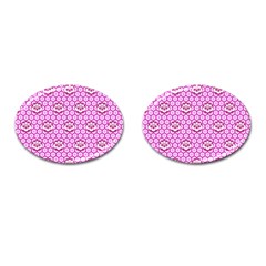 Paulownia Flowers Japanese Style Cufflinks (oval) by HermanTelo