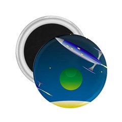 Rocket Spaceship Space 2 25  Magnets by HermanTelo