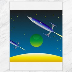 Rocket Spaceship Space Canvas 36  X 48  by HermanTelo
