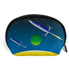 Rocket Spaceship Space Accessory Pouch (large) by HermanTelo