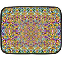Pearl And Pearls And A Star Festive Fleece Blanket (mini) by pepitasart