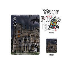 Castle Mansion Architecture House Playing Cards Double Sided (mini) by Pakrebo