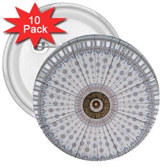 Cami Texture Pattern Architecture 3  Buttons (10 Pack)  by Pakrebo