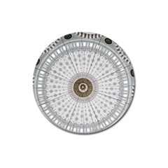Cami Texture Pattern Architecture Magnet 3  (round) by Pakrebo