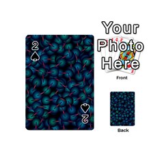 Background Abstract Textile Design Playing Cards Double Sided (mini) by HermanTelo