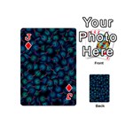Background Abstract Textile Design Playing Cards Double Sided (Mini) Front - DiamondJ
