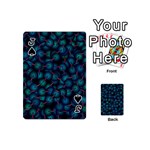 Background Abstract Textile Design Playing Cards Double Sided (Mini) Front - SpadeJ