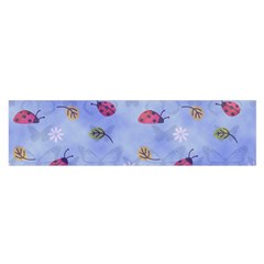 Ladybug Blue Nature Satin Scarf (oblong) by HermanTelo