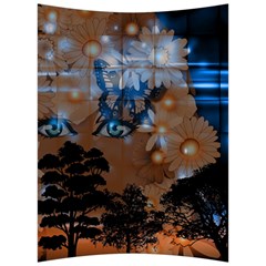 Landscape Woman Magic Evening Back Support Cushion by HermanTelo