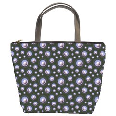 Seamless Pattern Background Circle Bucket Bag by HermanTelo