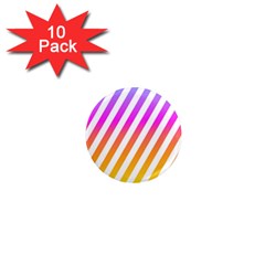Abstract Lines Mockup Oblique 1  Mini Magnet (10 Pack)  by HermanTelo