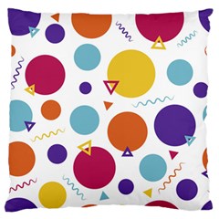 Background Polka Dot Large Flano Cushion Case (two Sides) by HermanTelo