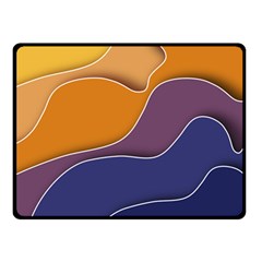 Autumn Waves Fleece Blanket (small) by HermanTelo